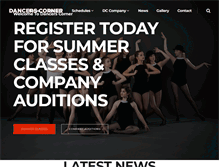 Tablet Screenshot of dancers-corner.com